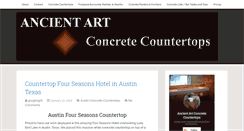 Desktop Screenshot of ancient-art-concrete-countertops.com