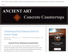 Tablet Screenshot of ancient-art-concrete-countertops.com